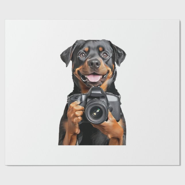 Papel De Presente Rottweiler   (Aberto)