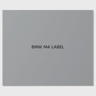 Papel De Presente rótulo BMW M4