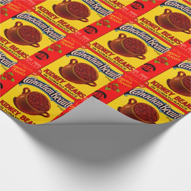 Papel De Presente Rótulo canadense Beauty rim beans 1930 (Ponta)