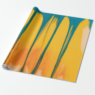 Papel De Presente Roupa AMARELO E AZUL