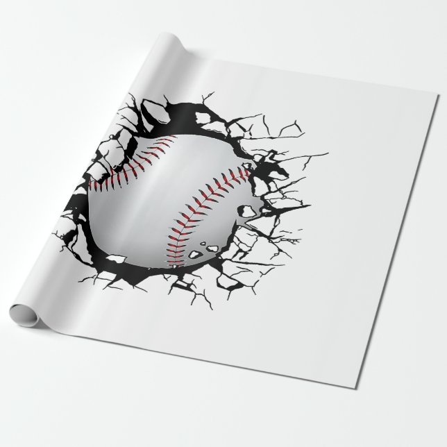Papel De Presente Roupa de beisebol - Baseball (Desenrolado)