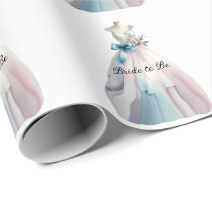 Papel De Presente Roupa de Noiva para Chá de Noiva Noiva Prestes a C
