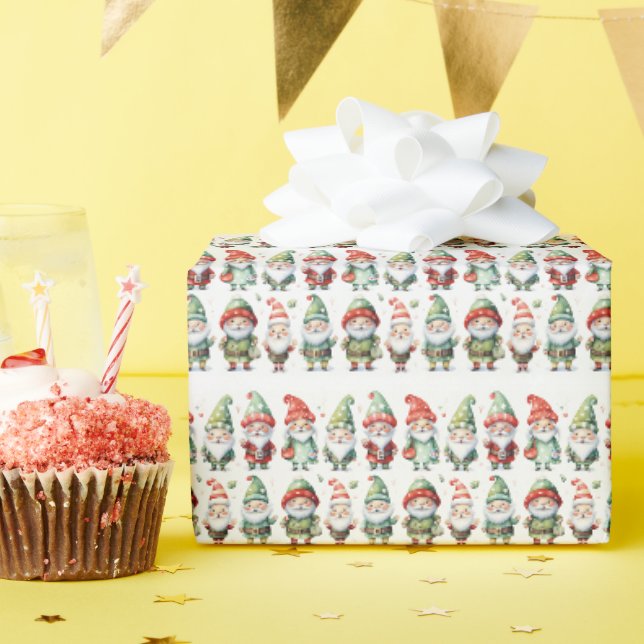 Papel De Presente Roupas de Natal para Gnomos (Festa de aniversário)