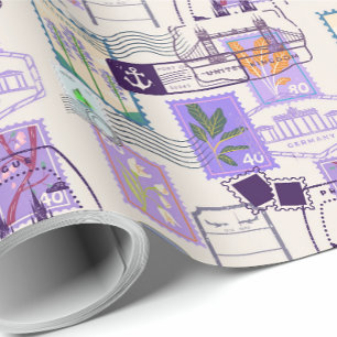 Papel De Presente Roxo