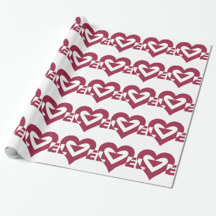Papel De Presente Roxo Amor Berry