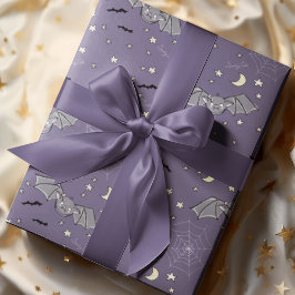 Papel De Presente Roxo Bats de Bebê Bonitinha Bonito