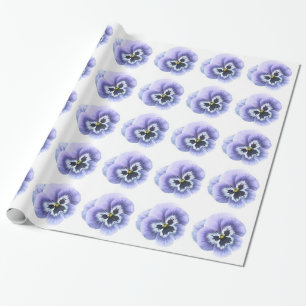 Papel De Presente Roxo da cara do amor perfeito