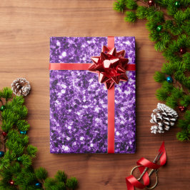 Papel De Presente Roxo escuro falso brilho glitter faíscas
