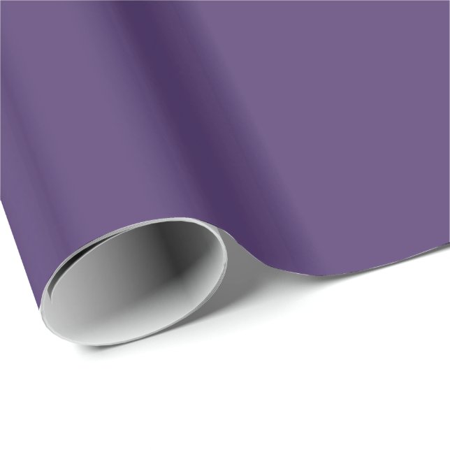 Papel De Presente Roxo Escuro Sólido (Ponta do rolo)