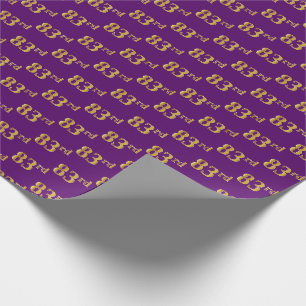 Papel De Presente Roxo, evento do ouro 83rd do falso