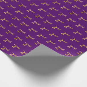 Papel De Presente Roxo, evento do ouro do falso ò (em segundo)
