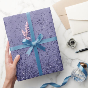 Papel De Presente Roxo Falso Brilho Ametista