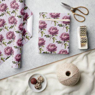 Papel De Presente Roxo-Lavanda Roxo