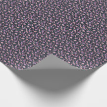 Roxo Macio e Floral Rosa