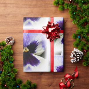 Papel De Presente roxo profundo em branco