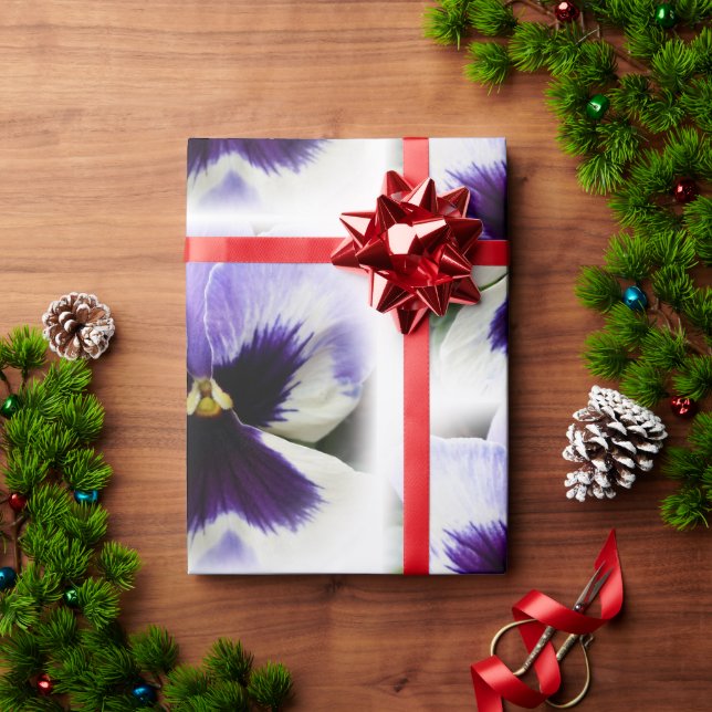 Papel De Presente roxo profundo em branco (Presente de Natal)