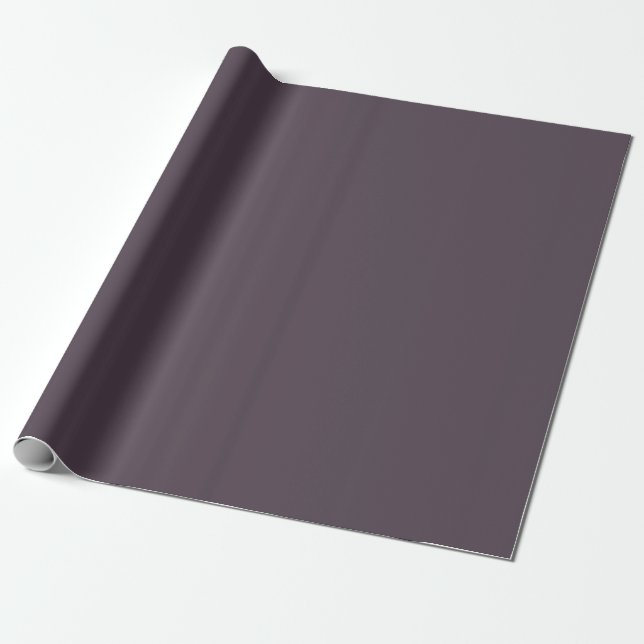 Papel De Presente Roxo Taupe Cor Sólida (Desenrolado)