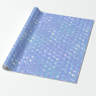 Papel De Presente Roxo Violeta Triângulos Geométricos Tendência Fest