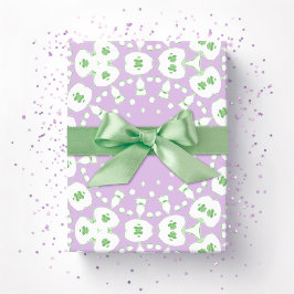 Papel De Presente Roxy Jaguar Links em Lilás e Verde