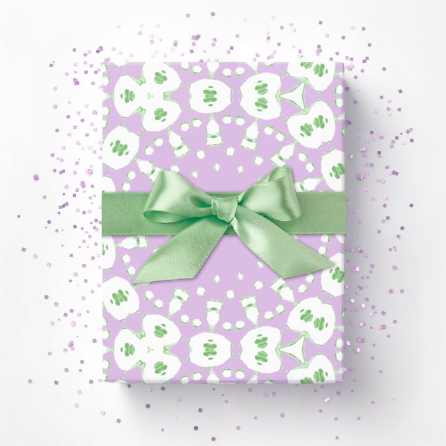 Papel De Presente Roxy Jaguar Links in Lilac and Green (Criador carregado)