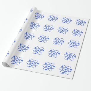 Papel De Presente Royal Blue Atom