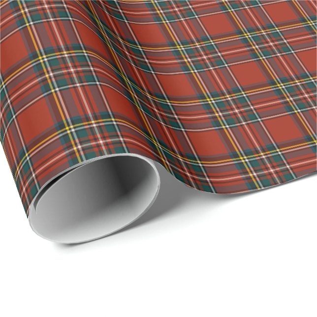 Papel De Presente Royal Stewart Tartan (Ponta do rolo)