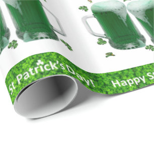 Papel De Presente Rua, cerveja de papel de enrolar no dia de Patrick