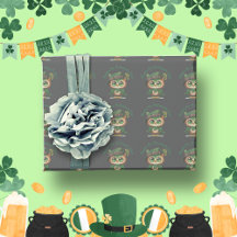 Rua. Coruja Verde do Dia de Patrick personalizada