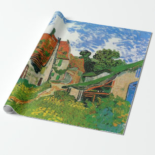 Papel De Presente Rua da Aldeia por Vincent van Gogh