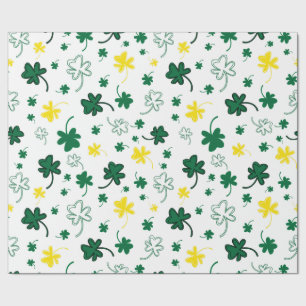 Papel De Presente Rua de Shamrock. Dia de Patrick