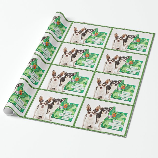 Papel De Presente Rua do dia de Patrick Chihuahua (Desenrolado)