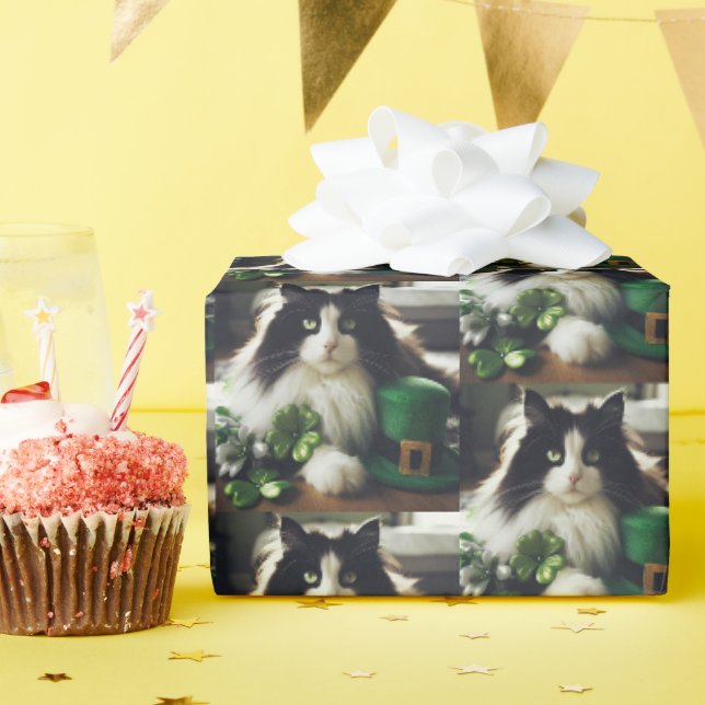 Papel De Presente Rua, Gato do Dia de Patrick (Festa de aniversário)