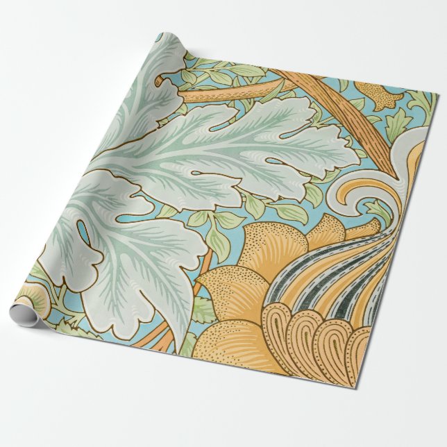 Papel De Presente Rua James Pattern (por William Morris) (Desenrolado)