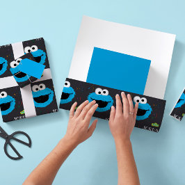 Papel De Presente Rua Sésamo | Cookie Monster Birthday Chalkboard