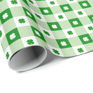 Papel De Presente Rua Simples e Bonita Xadrez Verde de Vestido de Pa