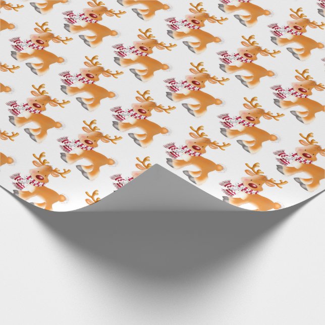 Papel De Presente Rudolph (Ponta)