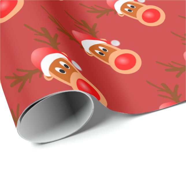 Papel De Presente Rudolph (Ponta do rolo)