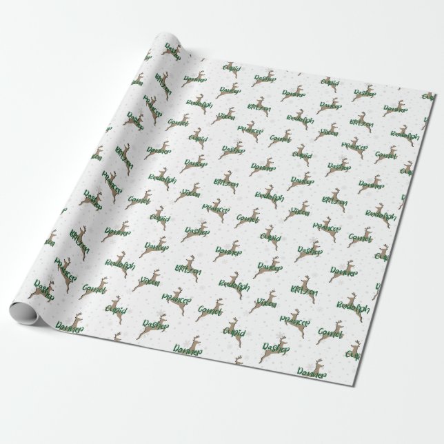 Papel De Presente Rudolph Wrapping Paper (Desenrolado)