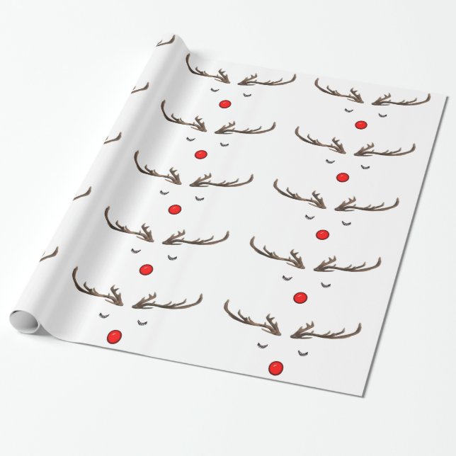 Papel De Presente Rudolph Wrapping Paper (Desenrolado)