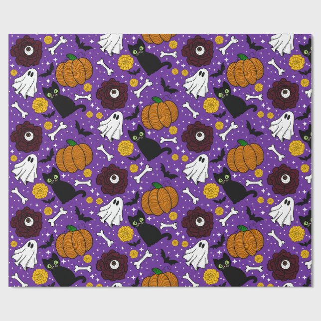 Papel De Presente Rufus Halloween Wrappaper (Aberto)