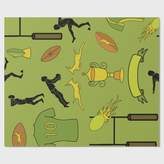 Papel De Presente Rugby game are on Wrapping Paper (Aberto)