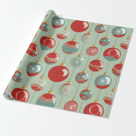 Papel De Presente Russo do Enfeites de natal Dourado Verde Vermelho