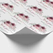 Rustic Burgundy Marsala e Casamento Floral Rosa