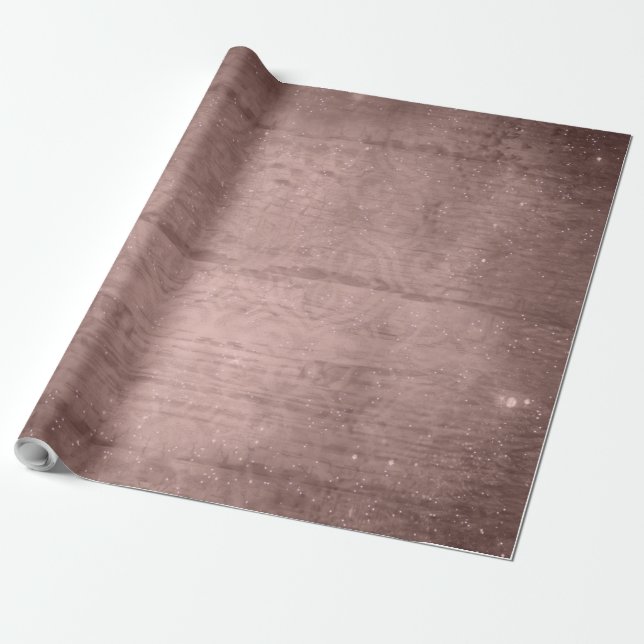 Papel De Presente Rustic Country Chic Brown (Desenrolado)