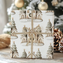 Papel De Presente Rustic Cozy Natal