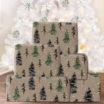 Papel De Presente Rustic Kraft Winter Woodland Snowy Spruce Trees<br><div class="desc">Papel de embrulho de Natal Kraft para os feriados. Dê aos seus presentes um olhar rústico de coroa que mostra temas de inverno como florestas, animais de inverno, pássaros, árvores de papoila, sagras, bagas e folhagem de inverno, todos pintados em lindas aquarelas. O papel não é papel kraft real. É...</div>