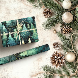 Papel De Presente Rustic Woodland Natal