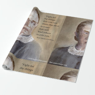 Papel De Presente Ruth Bader Ginsburg & Citação