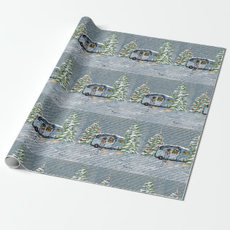 Papel De Presente Rv a tempo inteiro no Natal do inverno