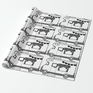 Papel De Presente RV Camper Caravan Thunder_Cove